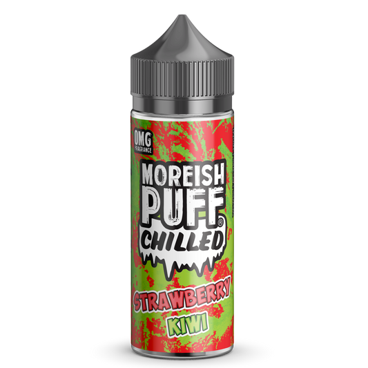 Strawberry and Kiwi Chilled E-liquid by Moreish Puff 100ml Shortfill