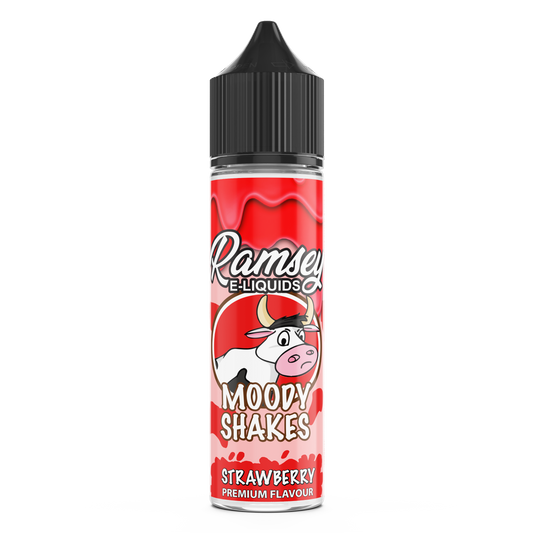Ramsey E-Liquids Moody Shakes: Strawberry 0mg 50ml Shortfill E-Liquid