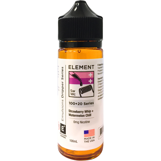 Element Emulsion: Strawberry Whip & Watermelon Chill 0mg 100ml Shortfill E-liquid