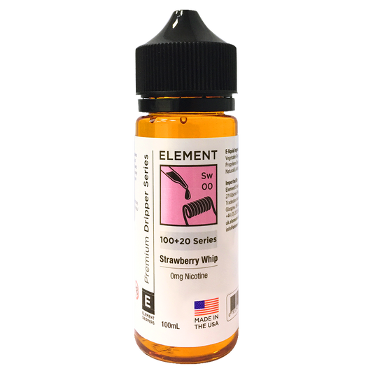 Strawberry Whip E-Liquid by Element 100ml Shortfill
