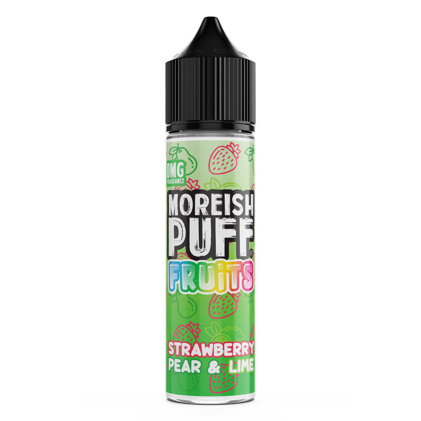Moreish Puff Fruits Strawberry, Pear & Lime 0mg 50ml Shortfill E-Liquid