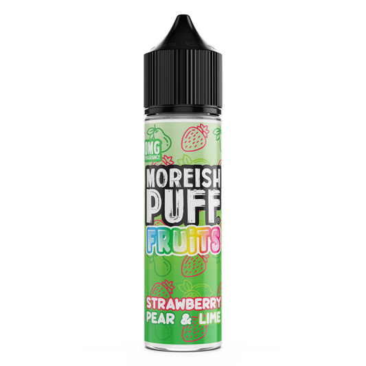 Moreish Puff Fruits Strawberry, Pear & Lime 0mg 50ml Shortfill E-Liquid