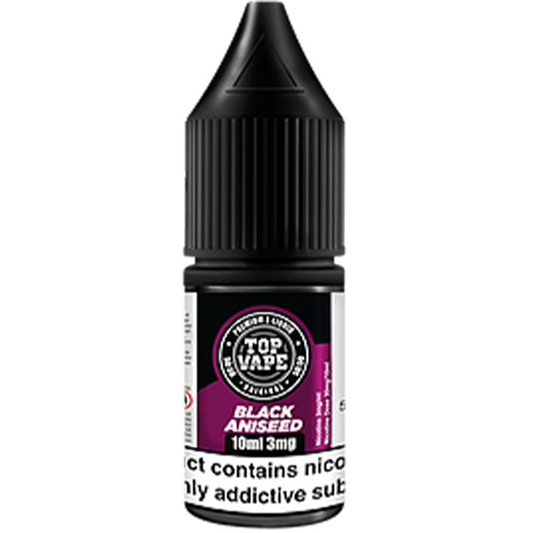 Top Vape 50:50: Black Aniseed E-Liquid 10ml-3mg