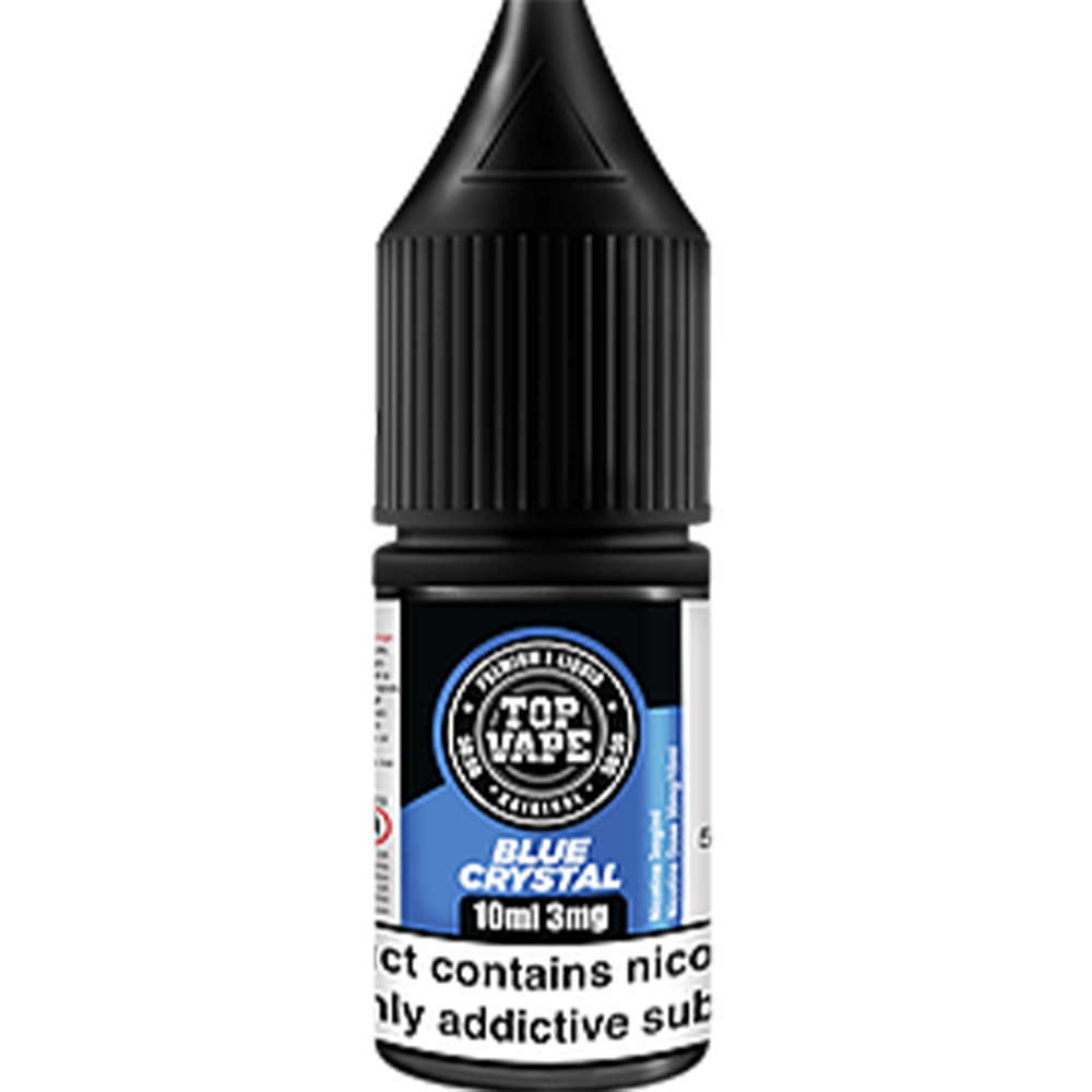 Top Vape 50:50: Blue Crystal E-Liquid 10ml-3mg