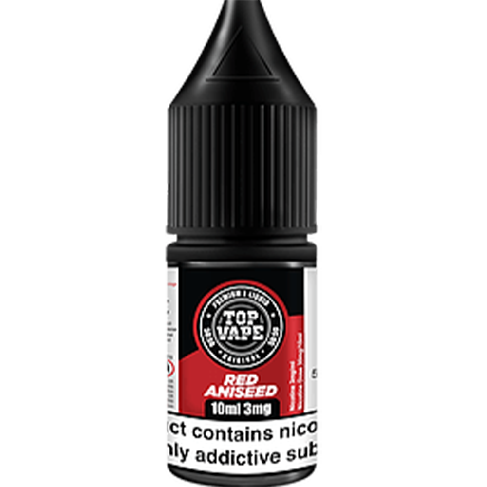 Top Vape 50:50: Red Aniseed E-Liquid 10ml-3mg
