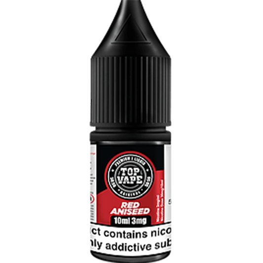 Top Vape 50:50: Red Aniseed E-Liquid 10ml-3mg