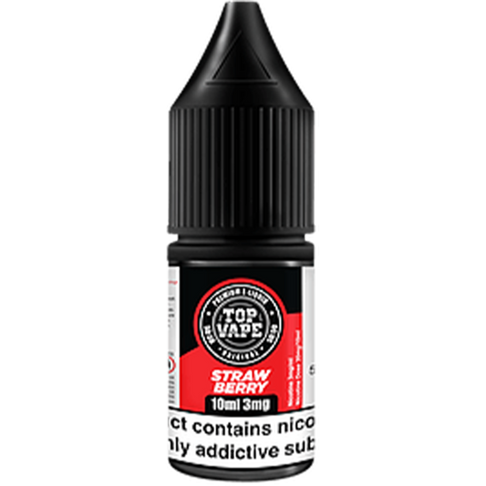 Top Vape 50:50: Strawberry E-Liquid 10ml-3mg
