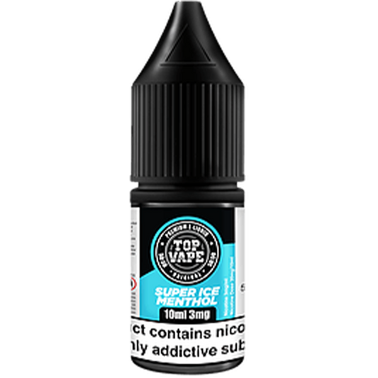 Top Vape 50:50: Super Ice Menthol E-Liquid 10ml-3mg