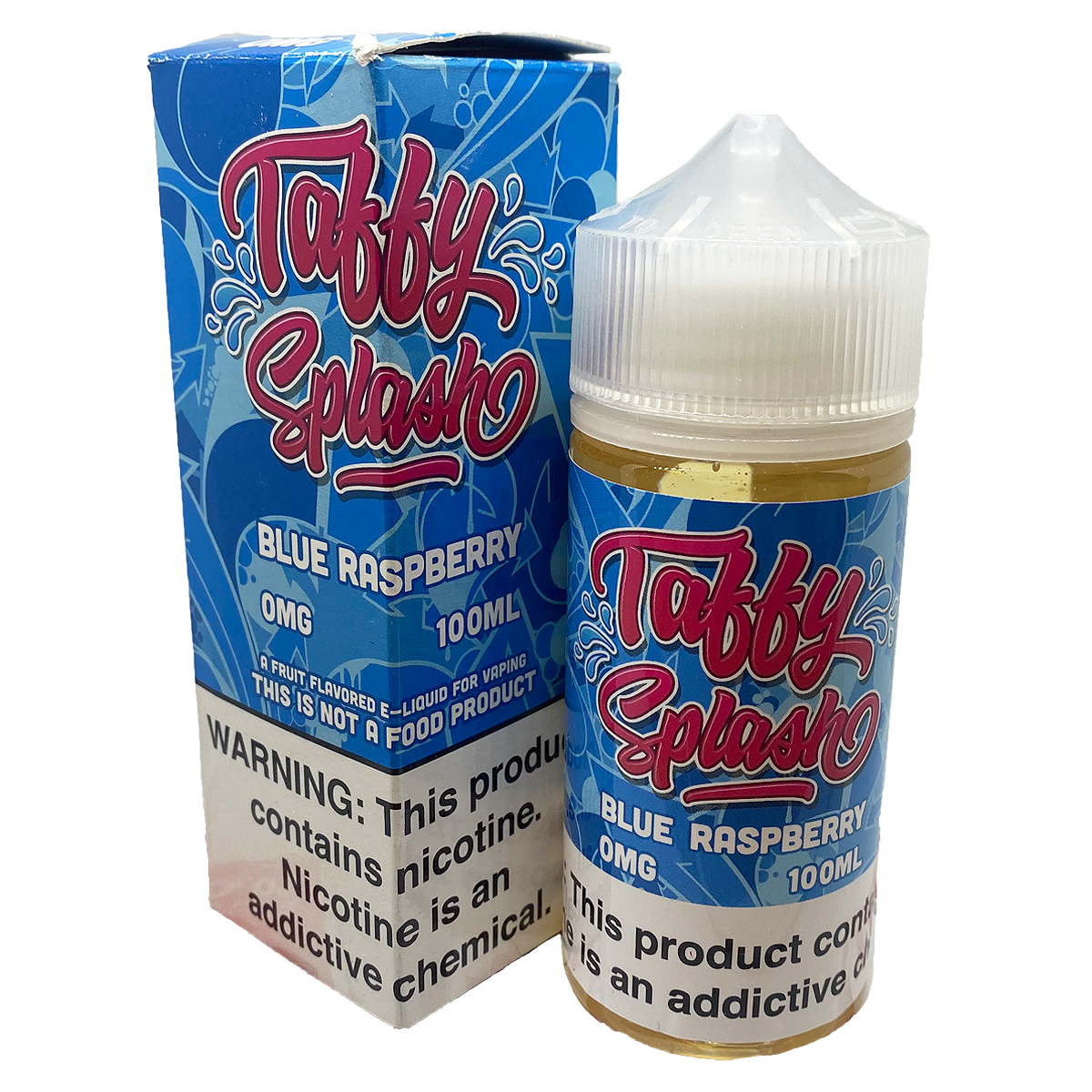 Taffy Splash Blue Raspberry 0mg 100ml E-Liquid