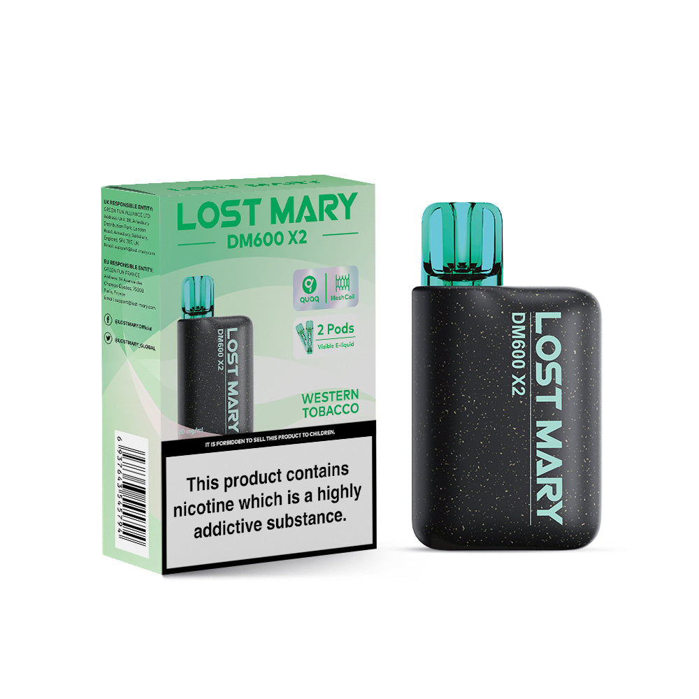 Lost Mary DM600 X2 Western Tobacco Disposable Vape