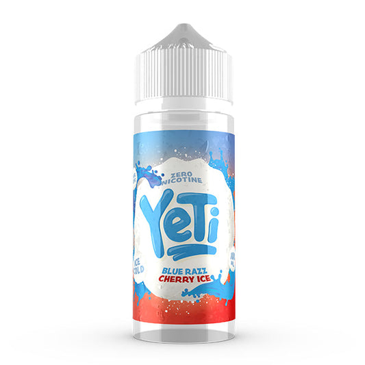 Yeti Ice Cold Blue Razz Cherry Ice 100ml Shortfill