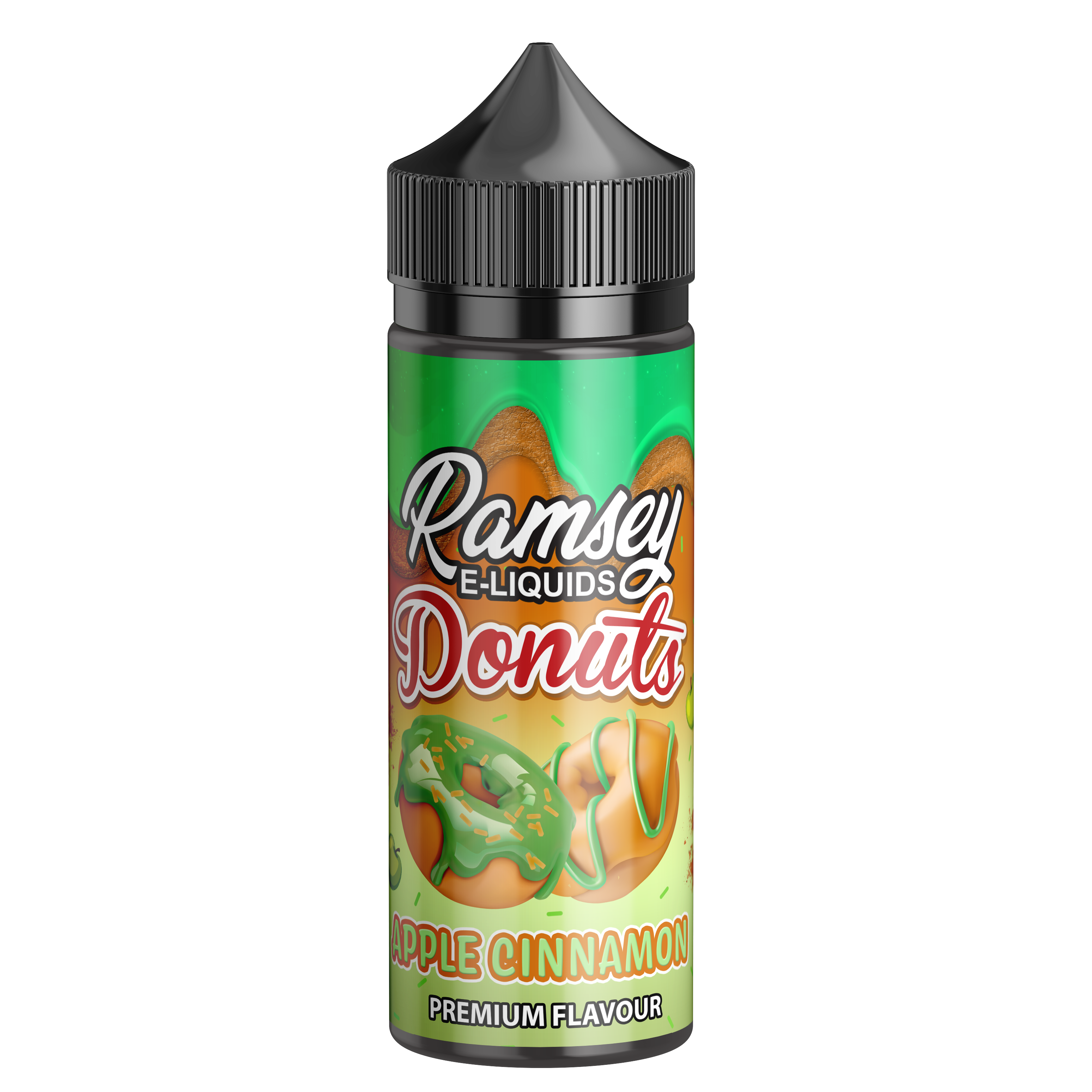 apple cinnamon vape juice Ramsey E-Liquids Donuts Apple Cinnamon 100ml Shortfill – Vapor Shop Direct