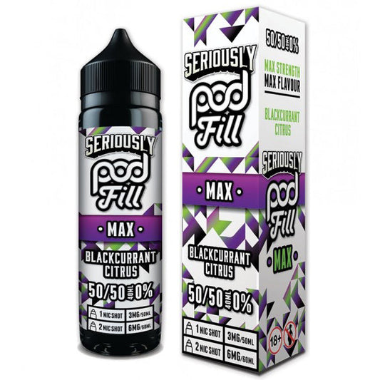Seriously Pod Fill Max Blackcurrant Citrus 40ml Shortfill