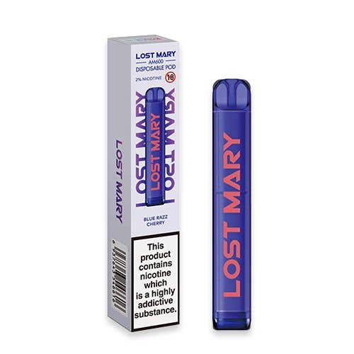 Lost Mary AM600 Disposable Vape Device-Blue Razz Cherry