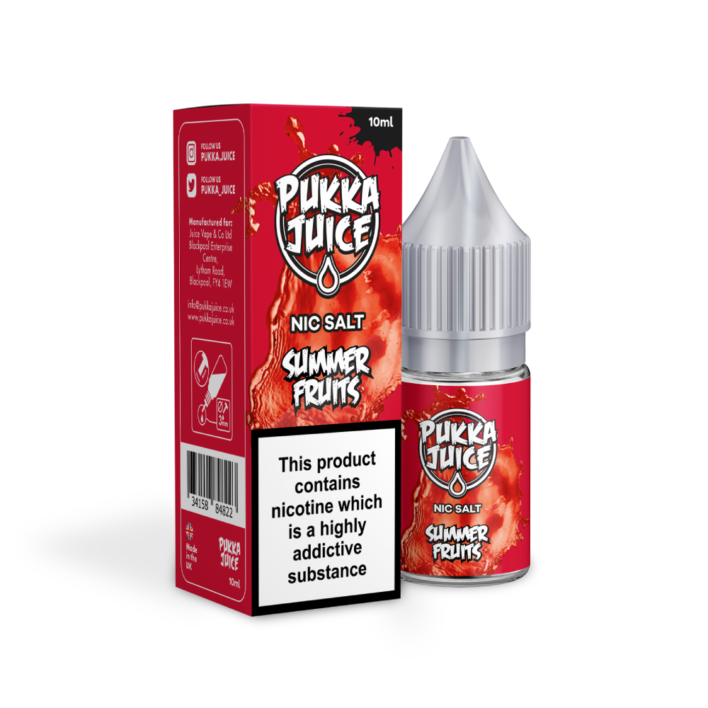 Summer Fruits Nic Salt by Pukka Juice 10ml-10mg