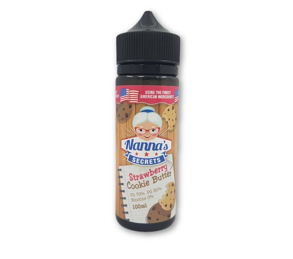 Strawberry Cookie Butter ELiquid by Nanna's Secret Shortfill Eliquid UK