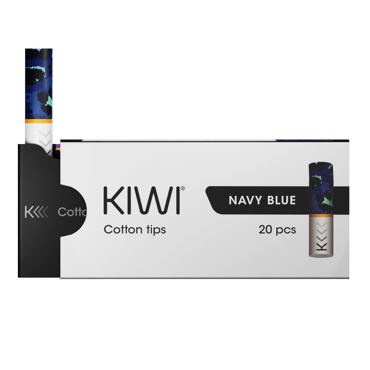 Kiwi Cotton Tips (20pcs)-Navy Blue