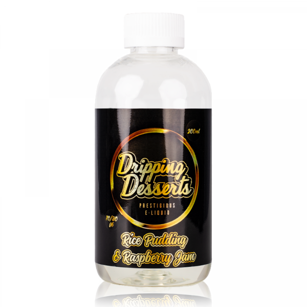 Rice Pudding & Raspberry E-Liquid by Dripping Desserts - Shortfills UK