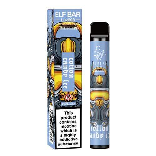 Elf Bar Lux 600 Cotton Candy Ice Disposable Vape Device