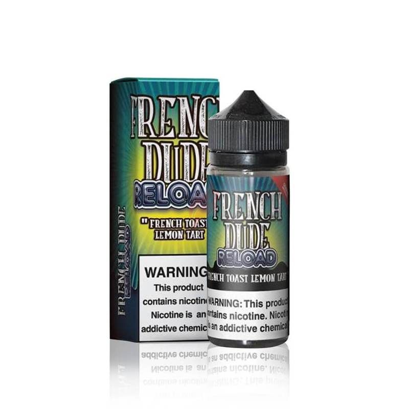 French Dude Reload Lemon Tart E-liquid by Vape Breakfast Classics 100ml Short Fill