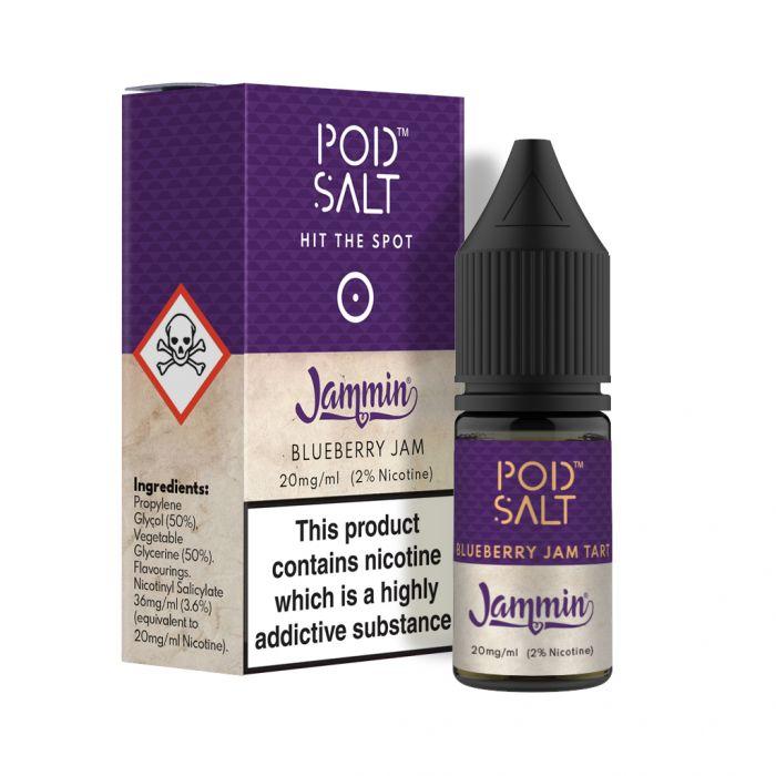 Pod Salt Jammin Blueberry Jam Tart 10ml Nic Salt