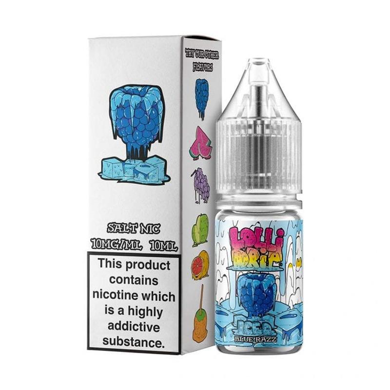 Blue Razz Iced Nic Salt by Lollidrip - Nic Salts UK