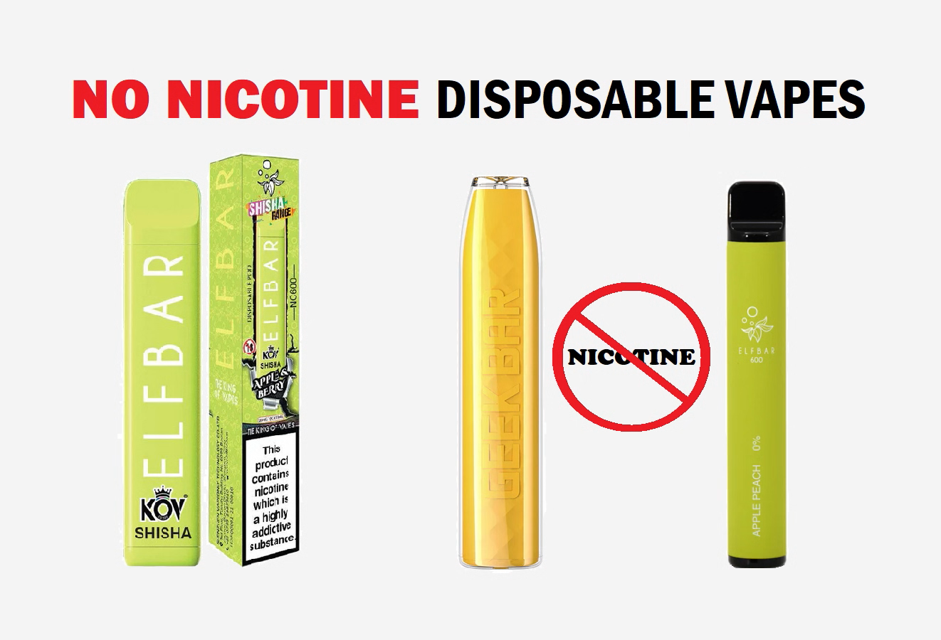No Nicotine Disposable Vapes