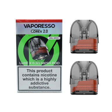 Vaporesso Luxe X Corex 2.0 Replacement Pods Vapor Shop Direct Vaporesso Luxe X Corex 2.0 Replacement Pods Vapor Shop Direct