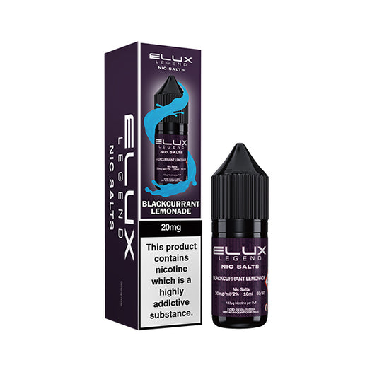Elux Legend Blackcurrant Lemonade 10ml Nic Salt
