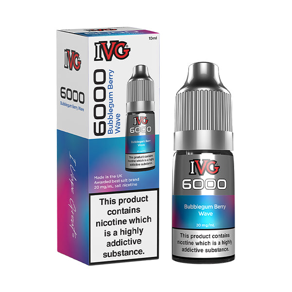 Bubblegum Berry Wave IVG 6000 Nic Salt E-Liquid