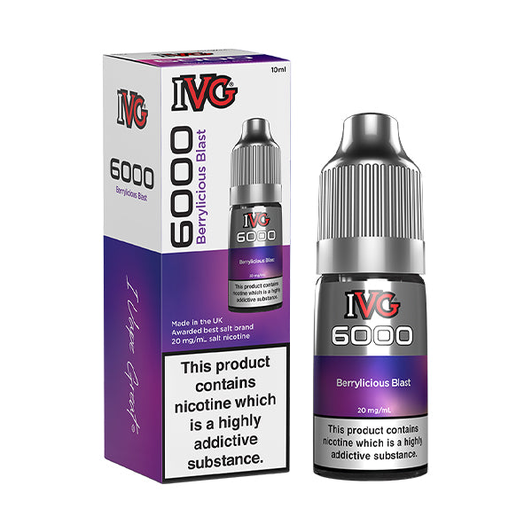 Berrylicious Blast IVG 6000 Nic Salt E-Liquid