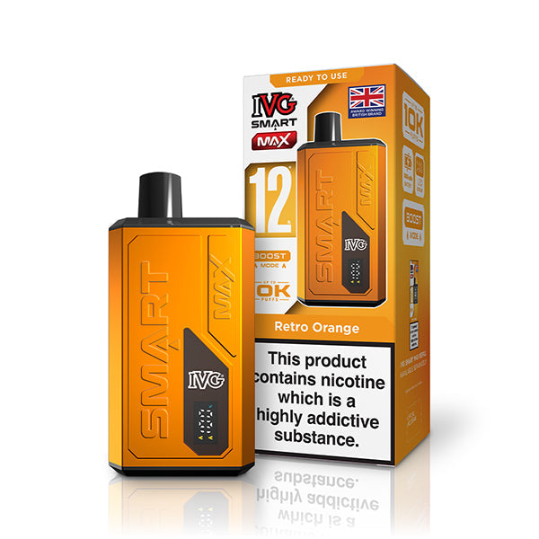 IVG Smart Max 10K Prefilled Vape Kit - Retro Orange