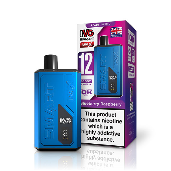 IVG Smart Max 10K Prefilled Vape Kit - Blueberry Raspberry