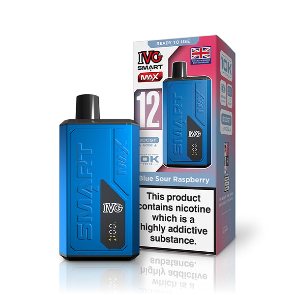 IVG Smart Max 10K Prefilled Vape Kit - Blue Sour Raspberry