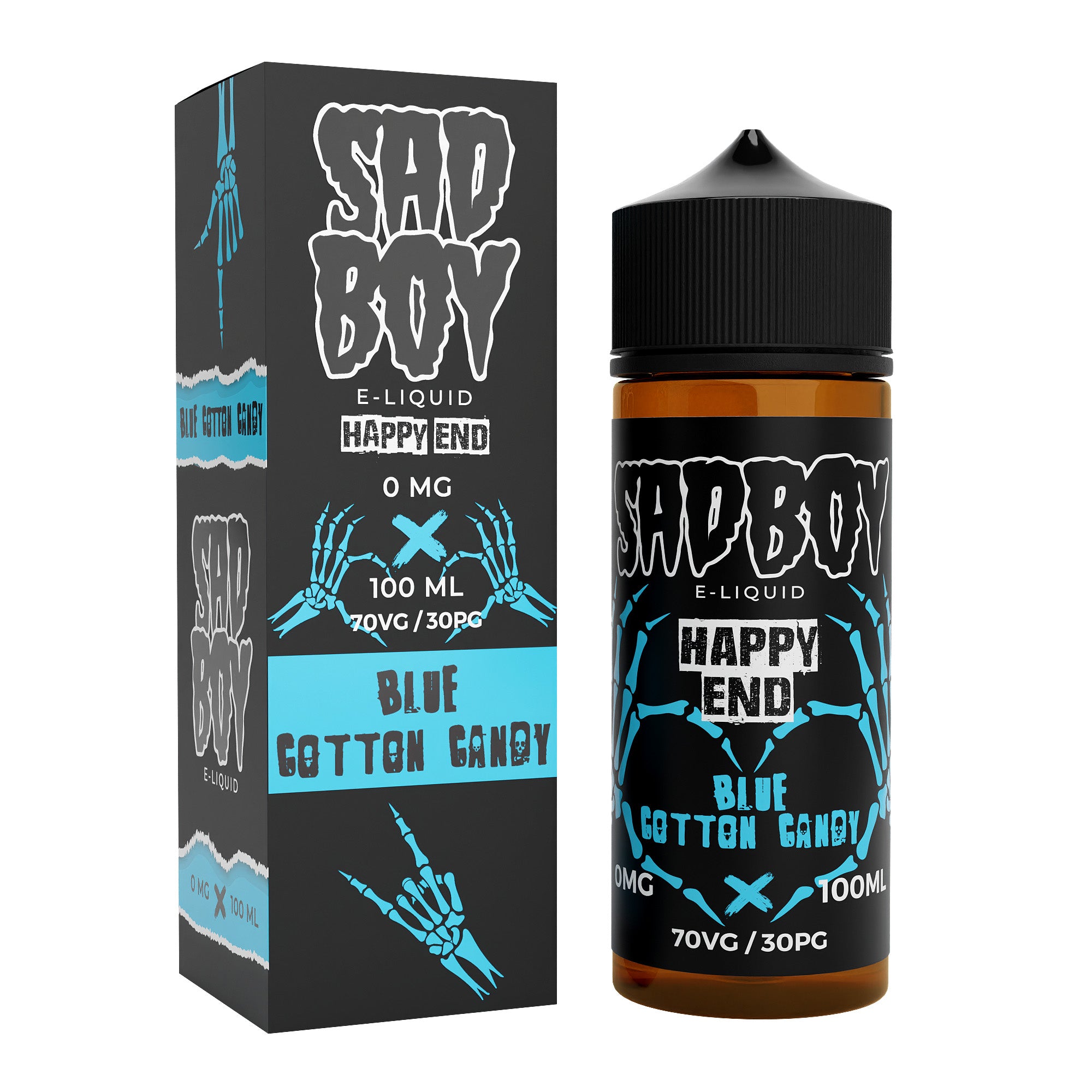 Sadboy Happy End: Blue Cotton Candy 0mg 100ml Shortfill E-Liquid