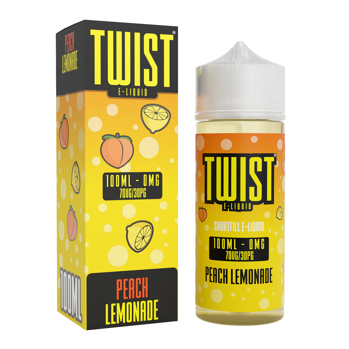Peach Lemonade E-Liquid by Twist E-Liquid - Shortfills UK