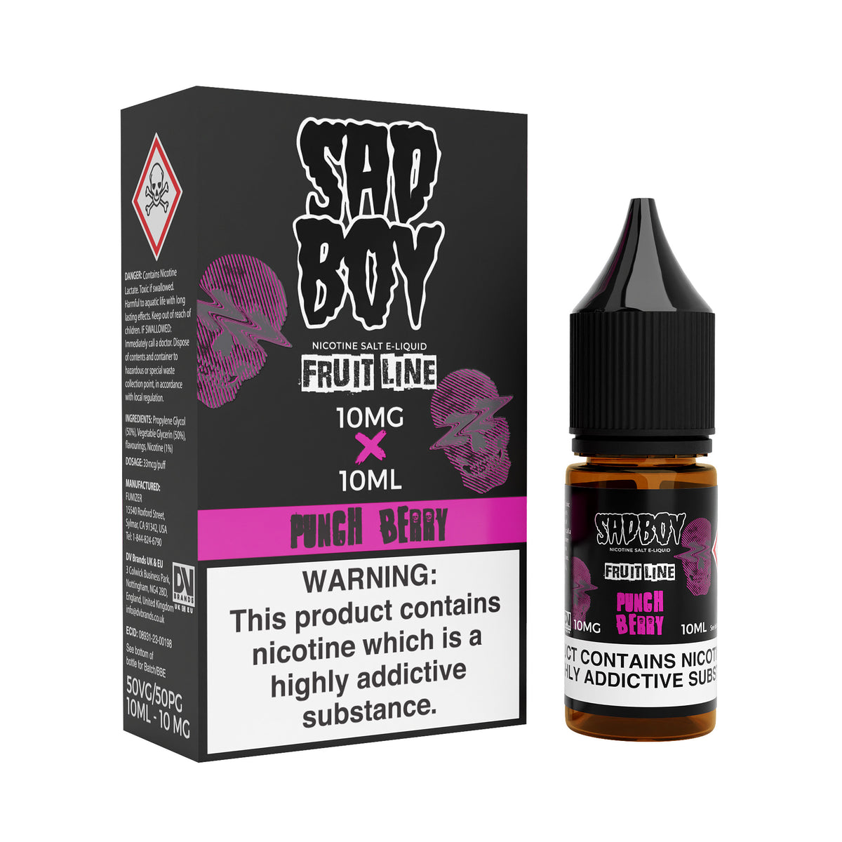 Punch Berry Blood Nic Salt by Sadboy - Nic Salts UK