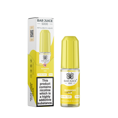 Banana Ice Nic Salt by Bar Juice 5000 - Nic Salts UK  Vapor Shop Direct