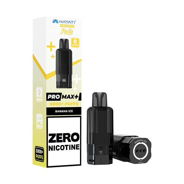 Hayati Pro Max 6000 + Prefilled Pod ZERO NICOTINE - Banana Ice