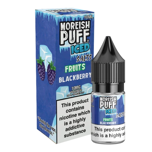 Moreish Puff Iced Blackberry Fruits 10ml Nic Salt
