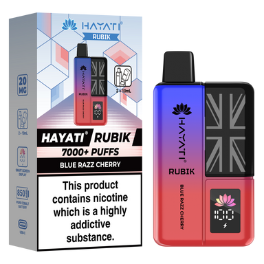Hayati Rubik 7000+ Puff Prefilled Vape Kit -Disposables UK – Vapor Shop  Direct