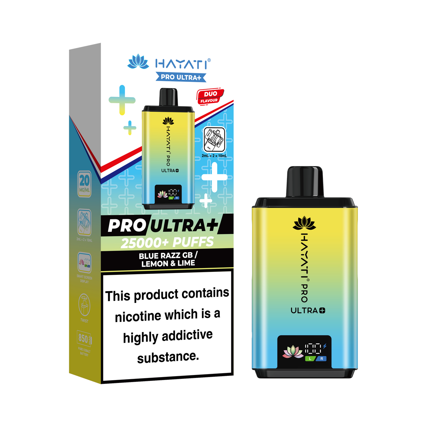 Hayati Pro Ultra + 25K Prefilled Pod Kit