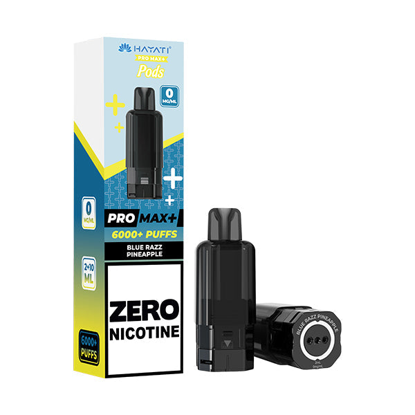 Hayati Pro Max 6000 + Prefilled Pod ZERO NICOTINE - Blue Razz Pineapple