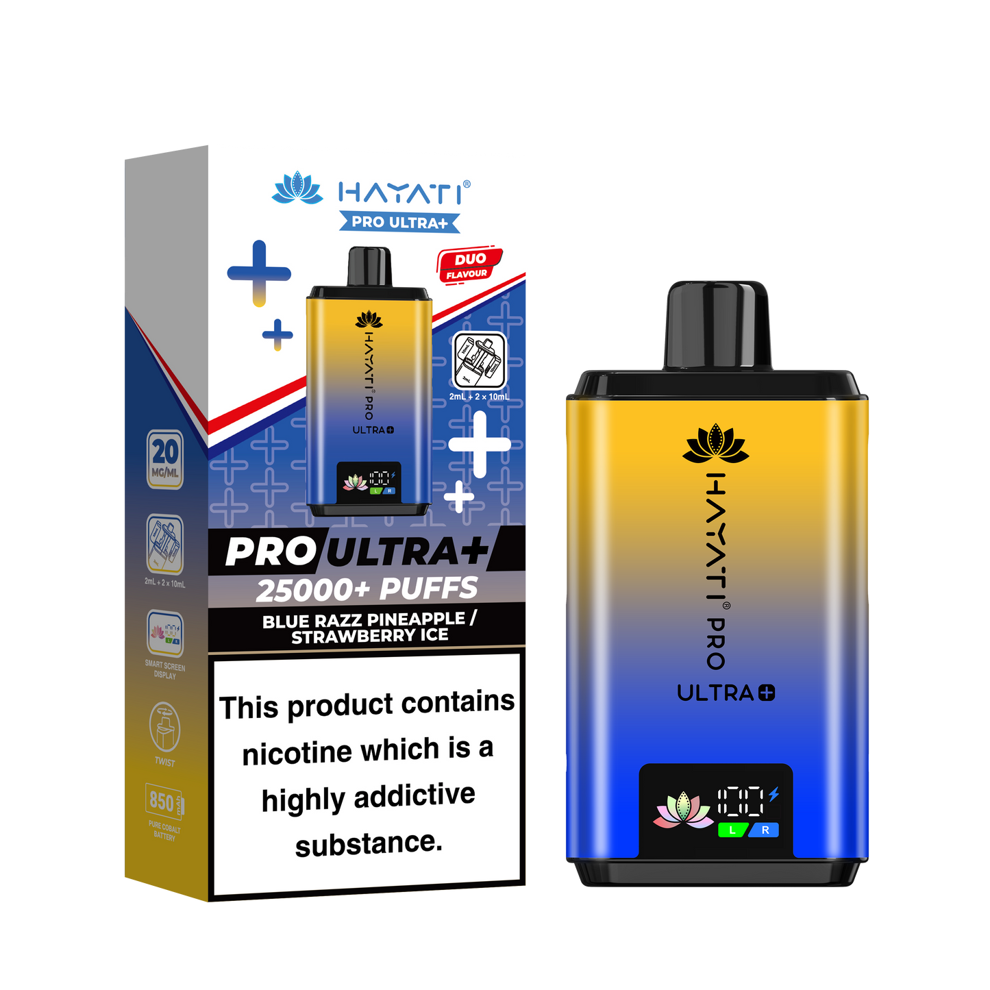 Hayati Pro Ultra + 25K Prefilled Pod Kit