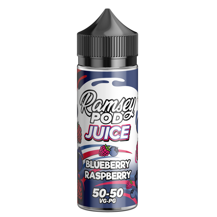 blueberry raspberry vape juice Ramsey Pod Juice Blueberry Raspberry 100ml Shortfill – Vapor Shop Direct
