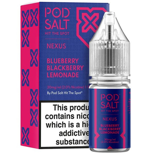 Pod Salt Nexus Blueberry Blackberry Lemonade 10ml Nic Salt