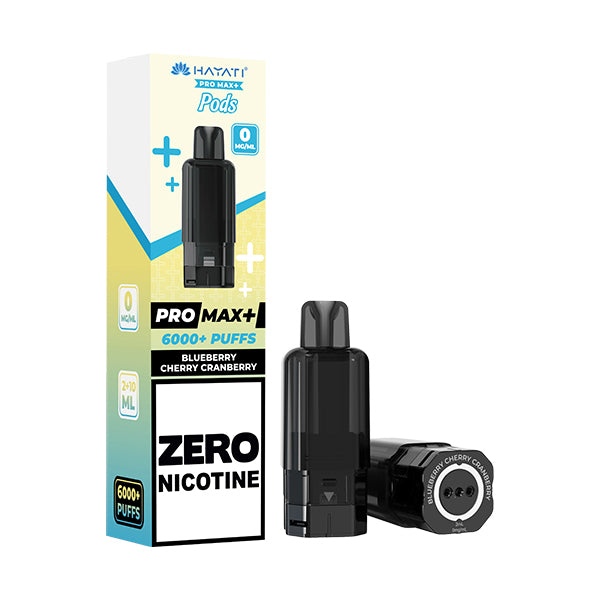 Hayati Pro Max 6000 + Prefilled Pod ZERO NICOTINE - Blueberry Cherry Cranberry