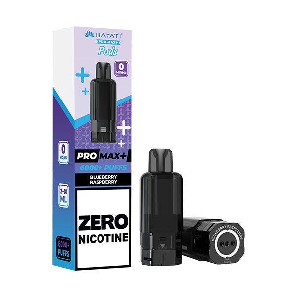 Hayati Pro Max 6000 + Prefilled Pod ZERO NICOTINE - Blueberry Raspberry