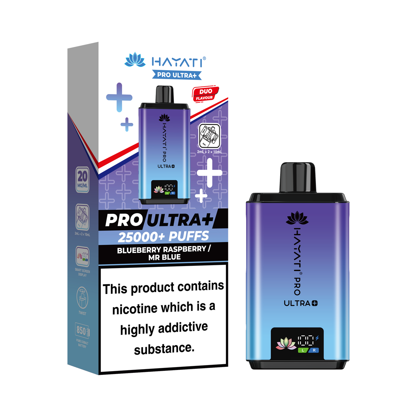 Hayati Pro Ultra + 25K Prefilled Pod Kit