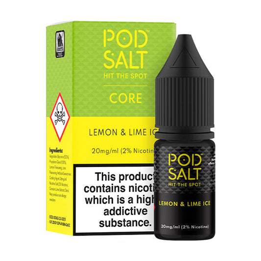 Lemon & Lime Ice Nic Salt by Pod Salt - Nic Salts UK